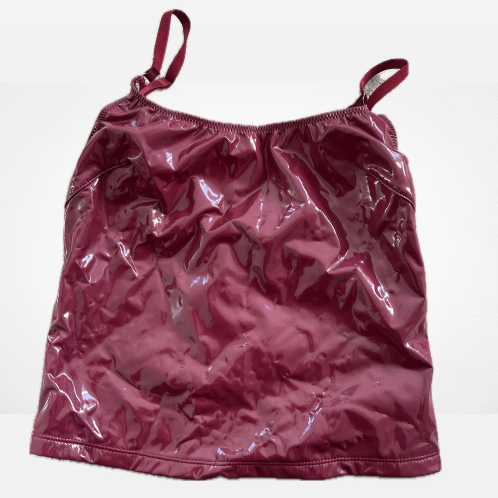 Glossy Burgundy Camisole Top